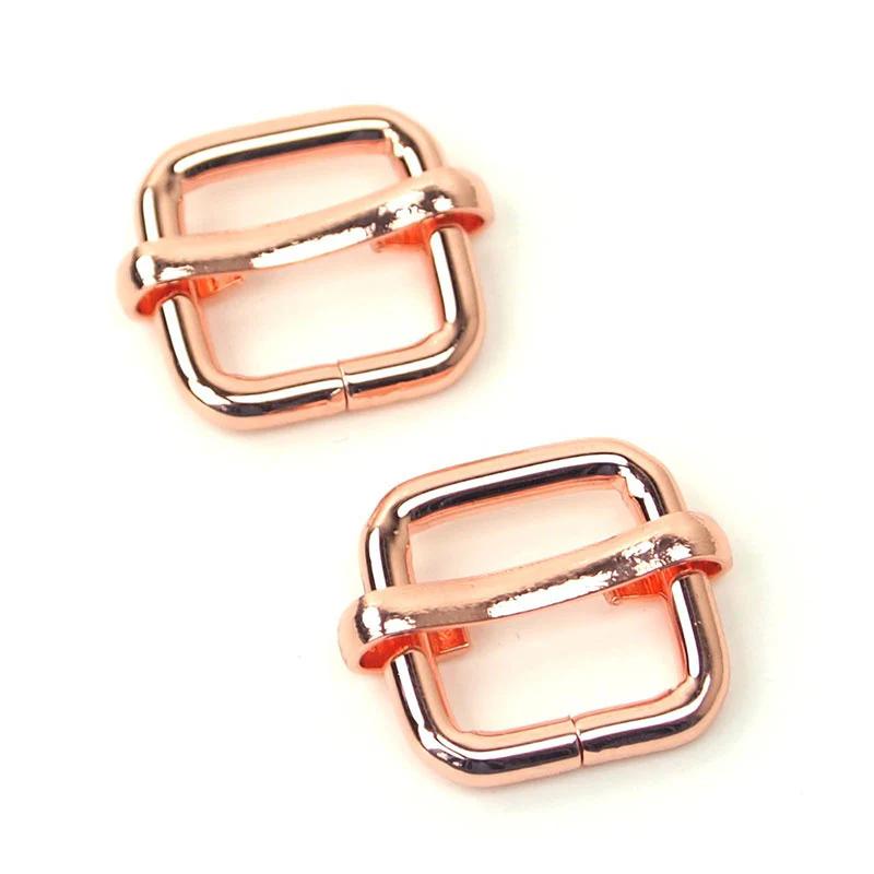 Sallie Tomato 1/2" Slider Buckles - Set of Two Rose Gold