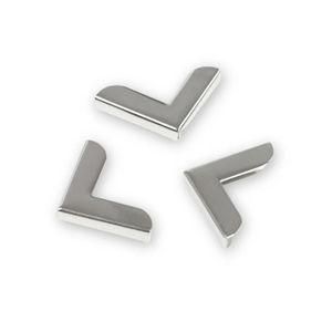 Sallie Tomato 3/4" Metal Corners Package of 10 - Nickel