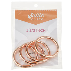 Sallie Tomato 1-1/2" O-Rings - Rose Gold