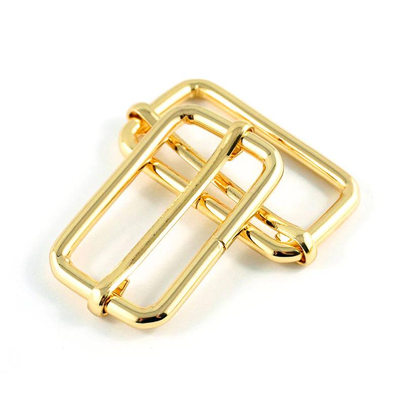 Emmaline 1-1/2" Wire Formed Strap Sliders - Set of Two Gold