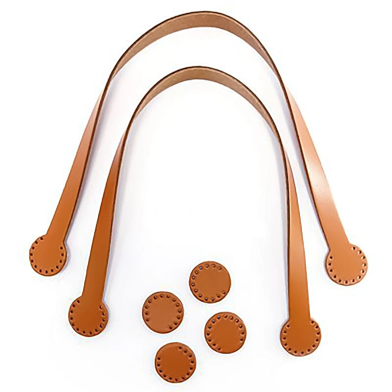 Miyako 17" Bag Handles - Set of 2 - Camel