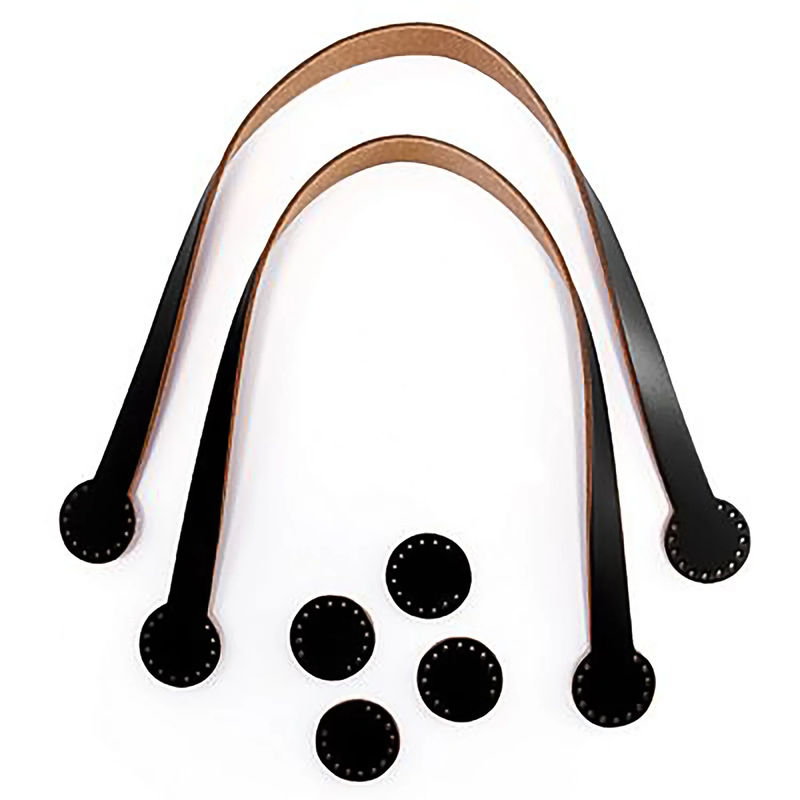 Miyako 17" Bag Handles - Set of 2 - Black