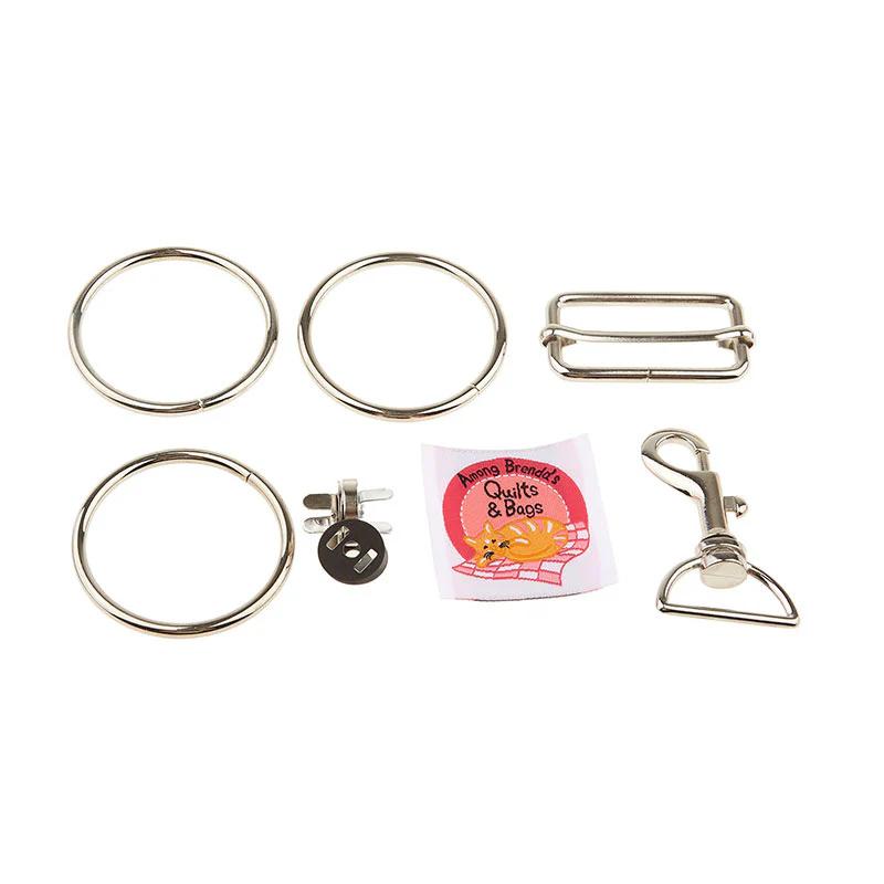 Around the Block Bag Hardware Kit - Nickel