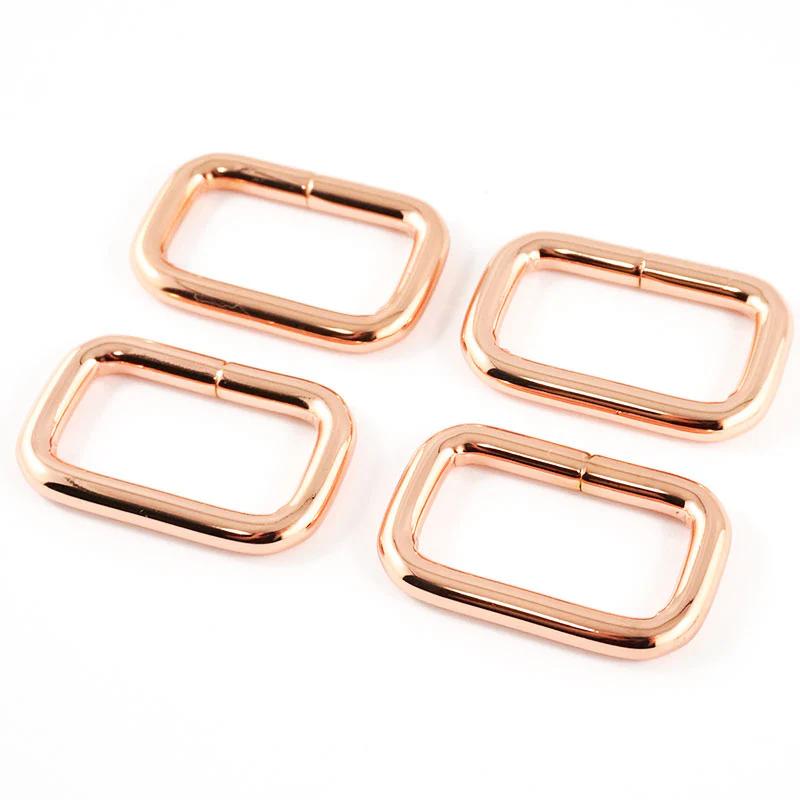 Emmaline 1" Rectangular Rings - Set of Four Copper