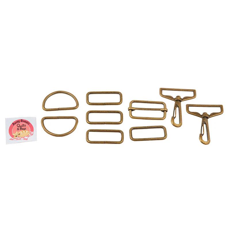 Voyager Bag Hardware Kit - Brass