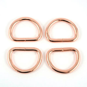 Emmaline 1" D-Rings - Set of Four Copper