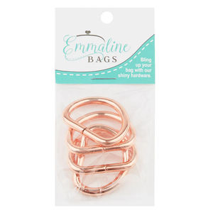 Emmaline 1" D-Rings - Set of Four Copper