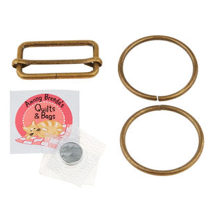 Me & My Baby Diaper Bag Hardware Kit - Brass