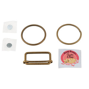 Ellipse Bag Pattern Hardware Kit - Brass