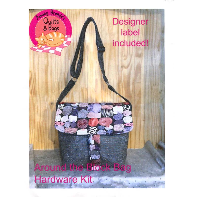 Around the Block Bag Hardware Kit - Brass