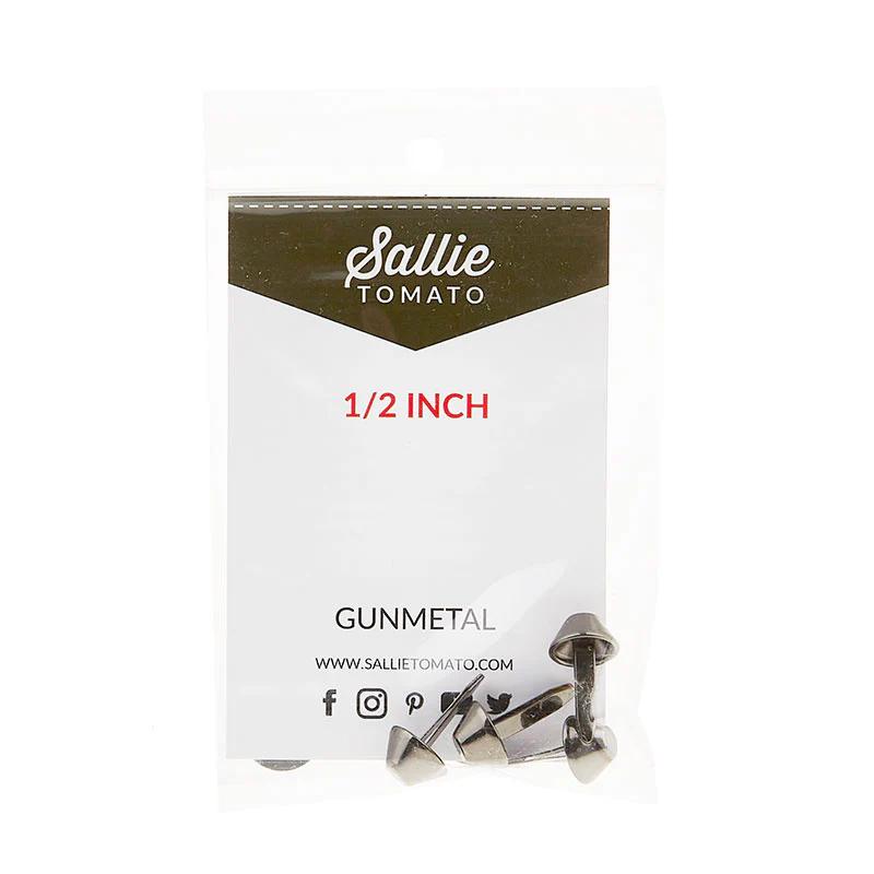 Sallie Tomato Bucket Bag Feet - Set of Four Gunmetal