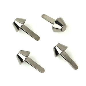 Sallie Tomato Bucket Bag Feet - Set of Four Gunmetal