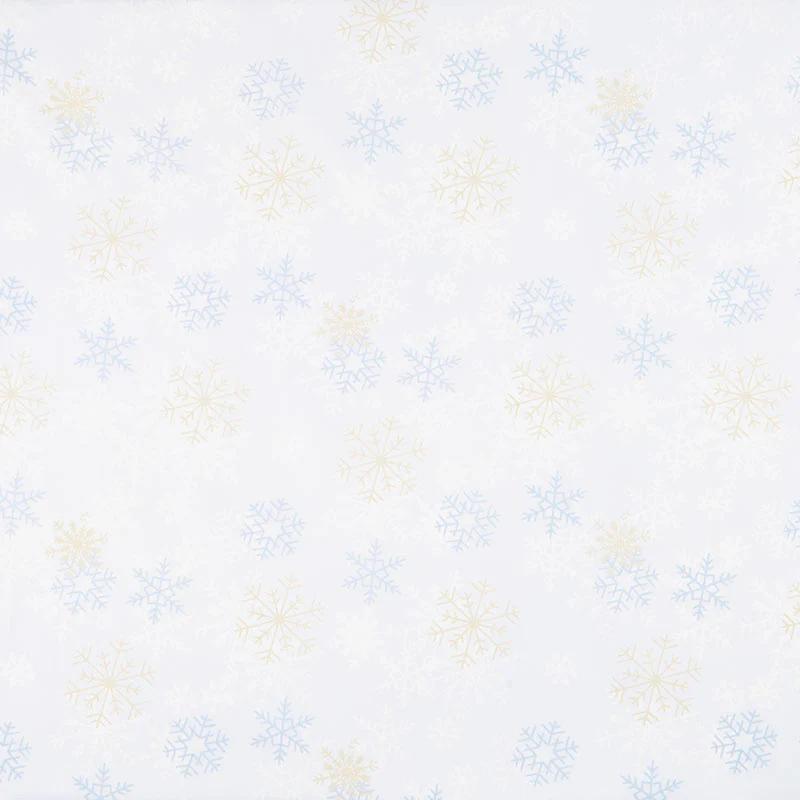 108" Quilt Back - Light Grey Snowflakes 108" Wide Backing