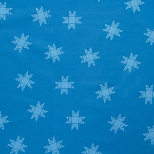Missouri Star Quilt Backs - Tossed Missouri Star True Blue 110" Wide Backing
