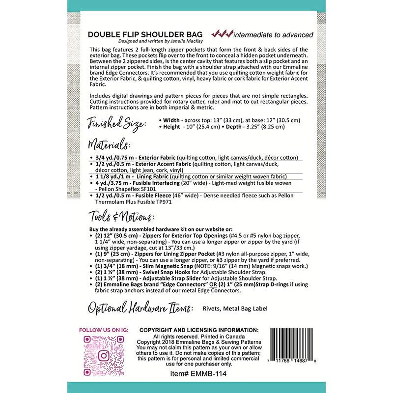 The Double Flip Shoulder Bag Pattern