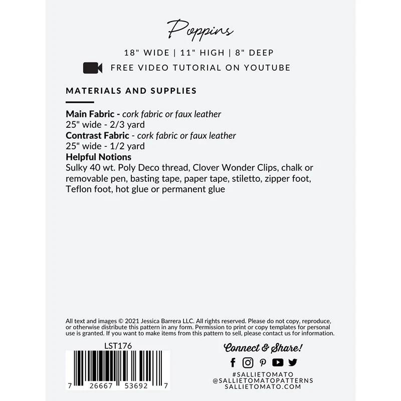 Sallie Tomato Poppins Bag Pattern