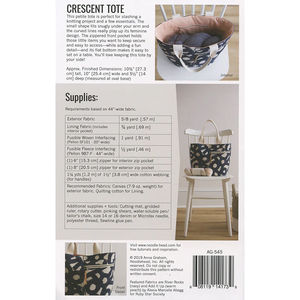 Crescent Tote Pattern