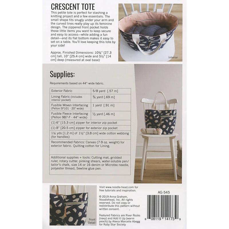 Crescent Tote Pattern