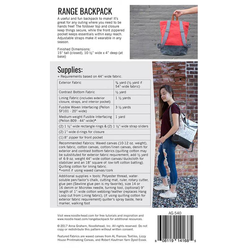 Range Backpack Pattern