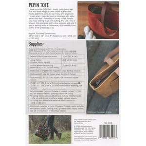 Pepin Tote Pattern