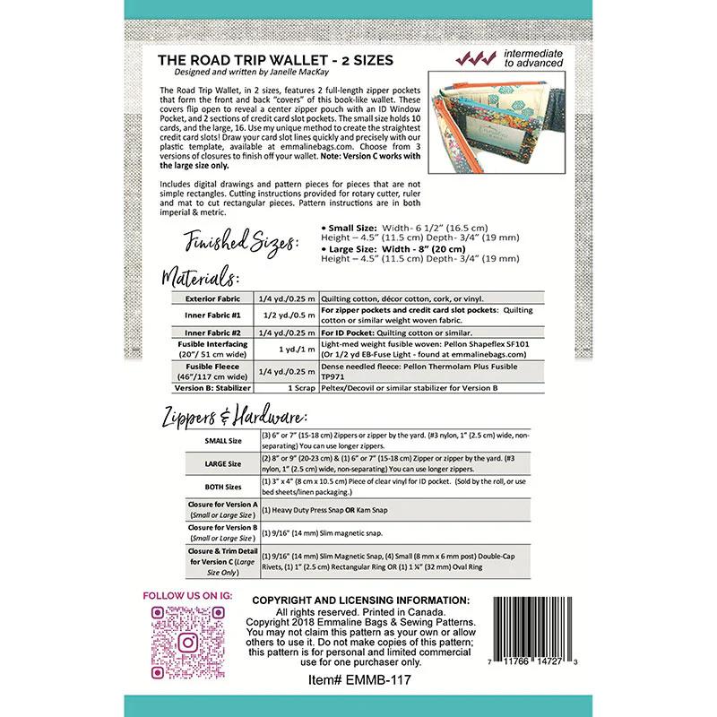 The Road Trip Wallet Pattern