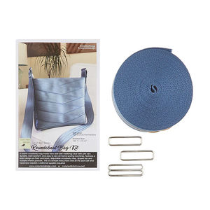 Roundabout Bag Seat Belt Kit - Tall Steel Blue