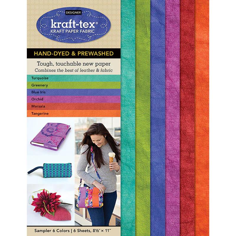 Kraft-tex Designer Sampler Sheets- 6 Colors Hand-Dyed & Prewashed