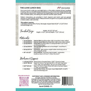 The Luxie Lunch Bag Pattern