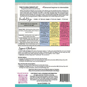 The Flora Wristlet Bag Pattern