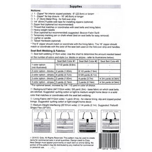 Market Tote Seat Belt Pattern - Large