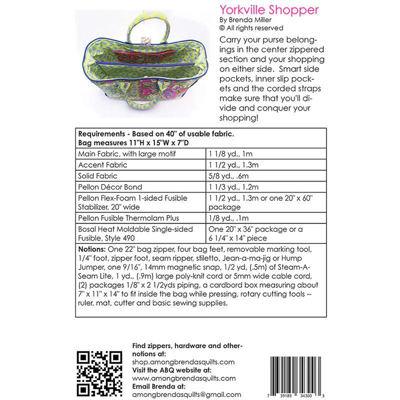 Yorkville Shopper Pattern