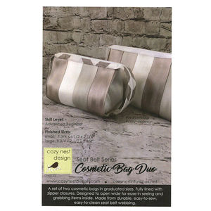 Cosmetic Bag Duo Seat Belt Pattern