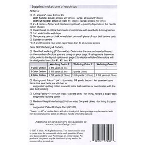 Cosmetic Bag Duo Seat Belt Pattern