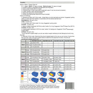 Dapper Dopp Seat Belt Pattern
