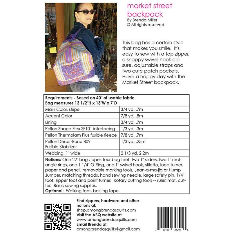Market Street Backpack Pattern