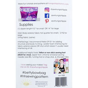 Betty Bow Bag Pattern