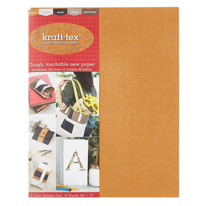 Kraft-tex Basics Sampler Sheets - 5 Colors Original Unwashed