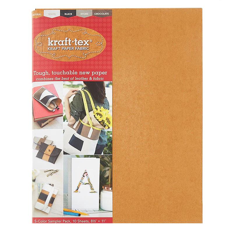Kraft-tex Basics Sampler Sheets - 5 Colors Original Unwashed