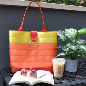 Market Tote Seat Belt Kit - Large Red/Orange/Yellow