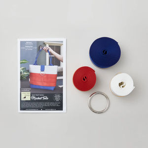 Market Tote Seat Belt Kit - Medium Red/White/Blue