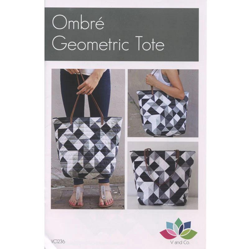 Ombre Geometric Tote Pattern