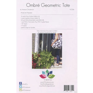 Ombre Geometric Tote Pattern