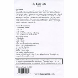 Elite Tote Pattern