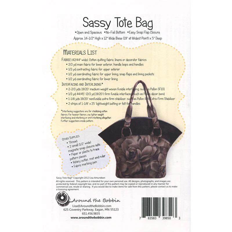 Sassy Tote Bag Pattern