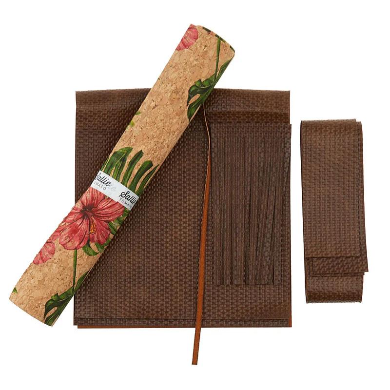 Poppins Tote Kit - Paradise Cork with Brown Weave Faux Leather