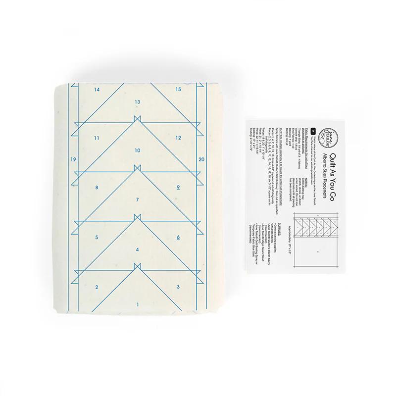 Alberta Skies Place Mat Quilt As You Go Preprinted Batting