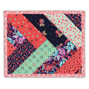 2-1/2" Strip Mug Mats Quilt As You Go Preprinted Batting
