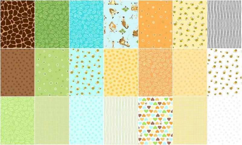 Zoe the Giraffe 10" Squares