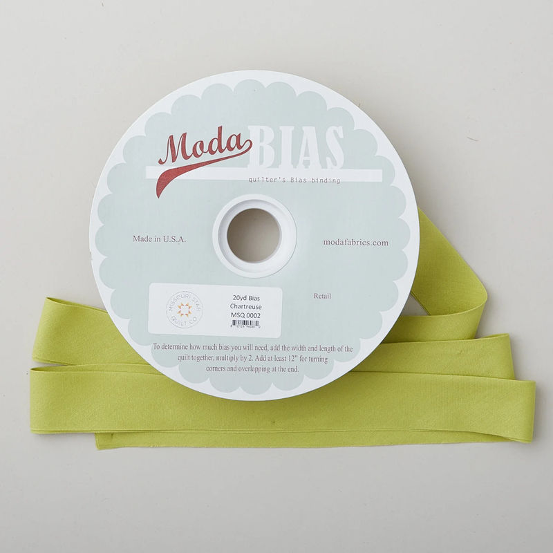 Bella Solid Bias Binding 20 Yard Spool - Chartreuse