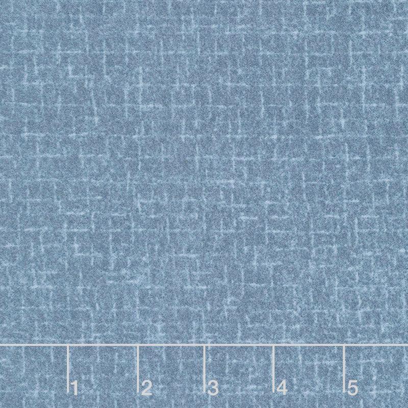 Woolies Flannel - Crosshatch Blue Yardage